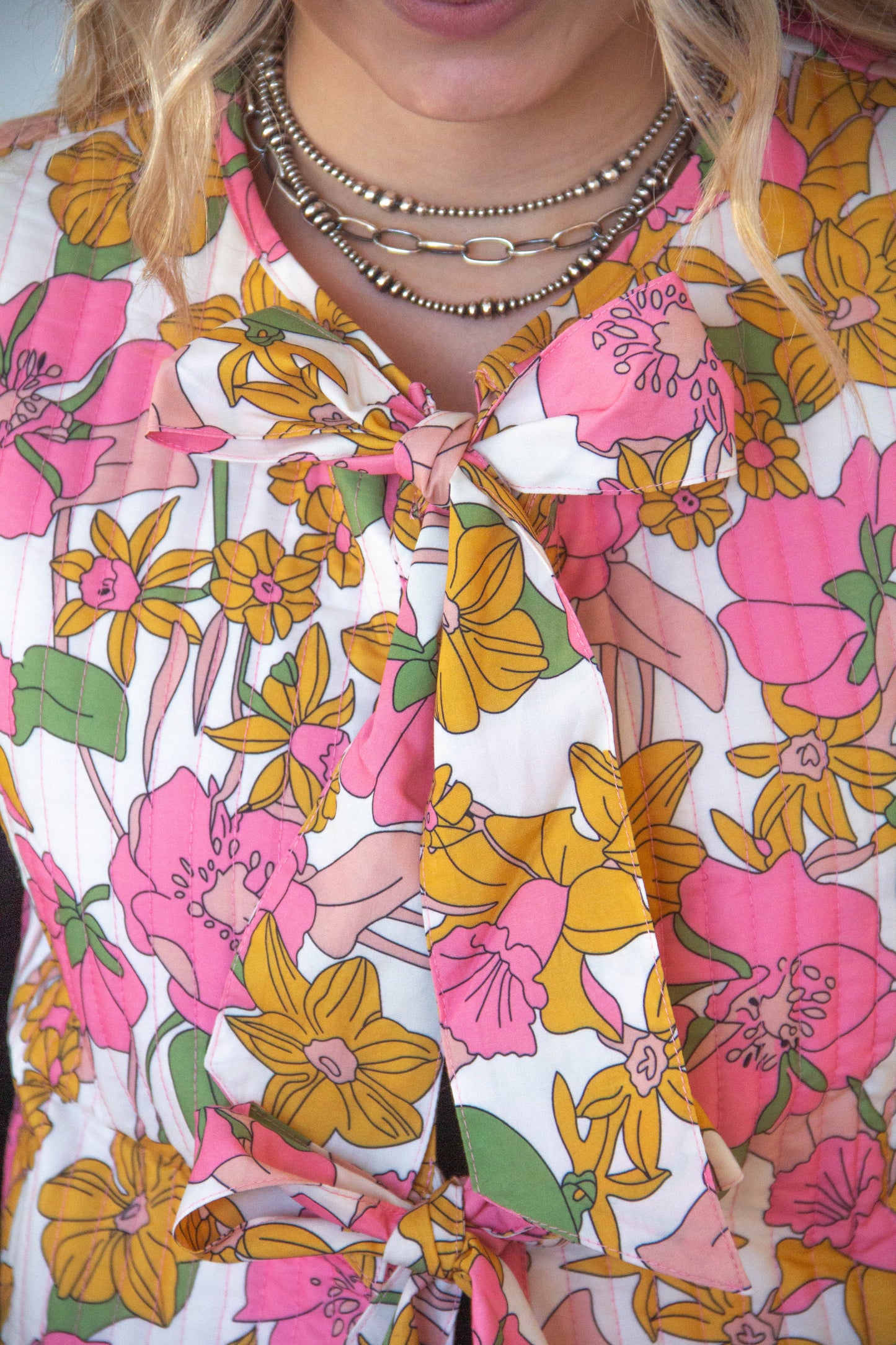 Tied In Vintage Florals Vest