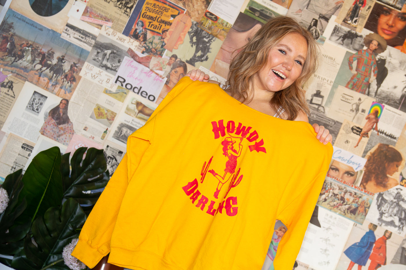 Howdy Darlin Crew in Yellow