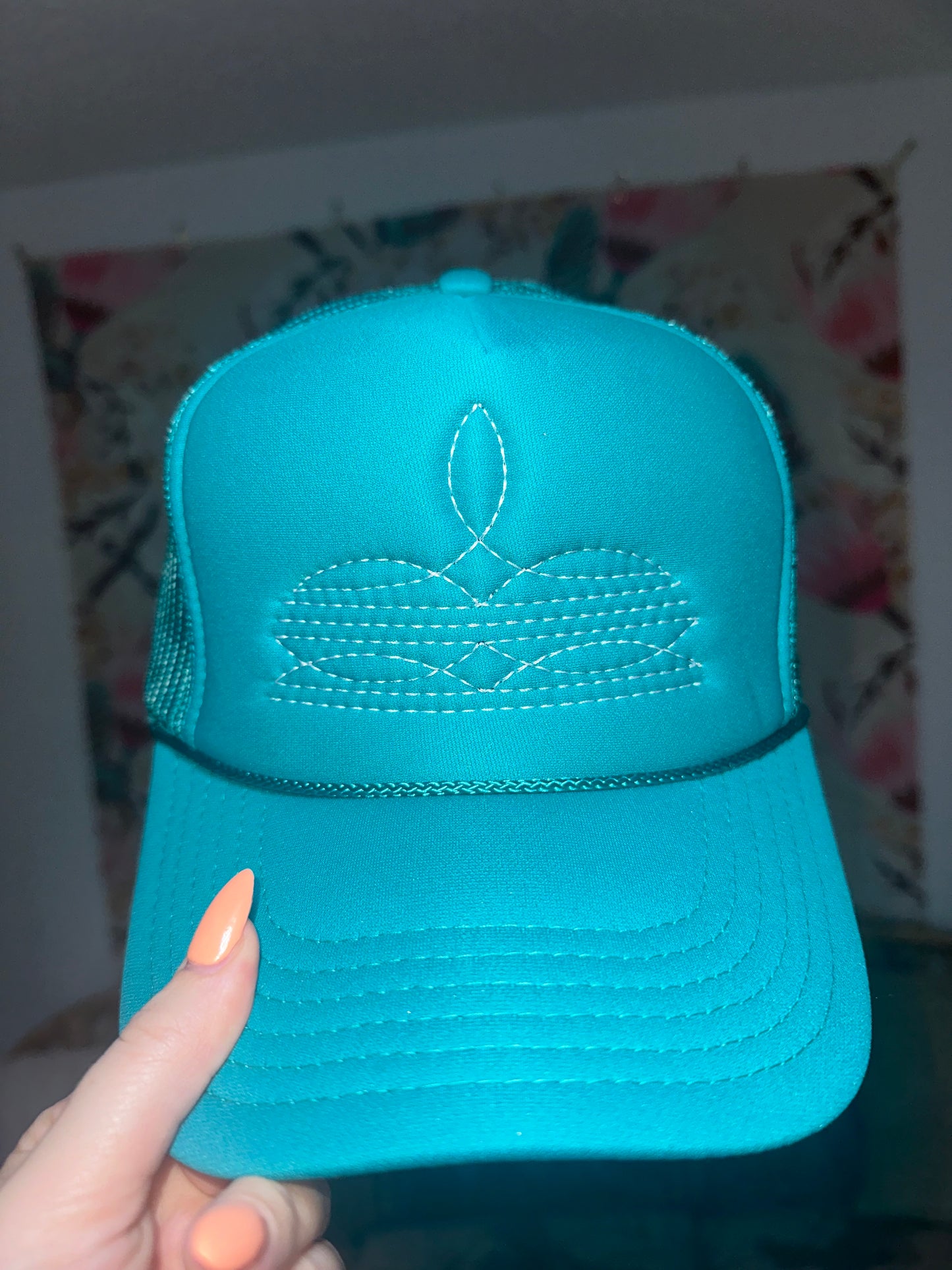 Put on Your Boots Trucker - Teal