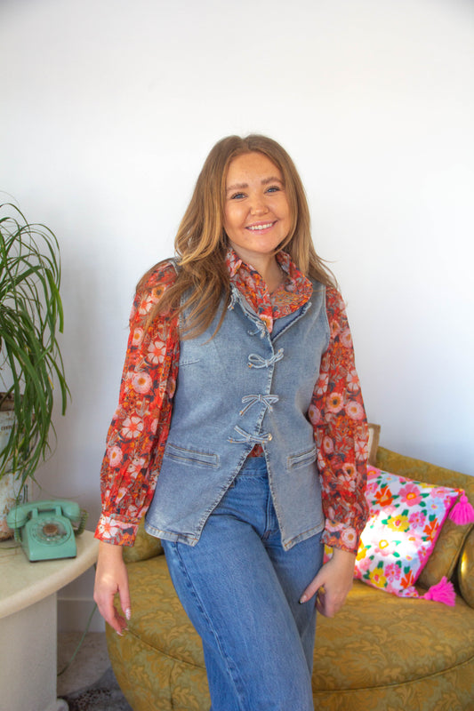 Denim Days Vest