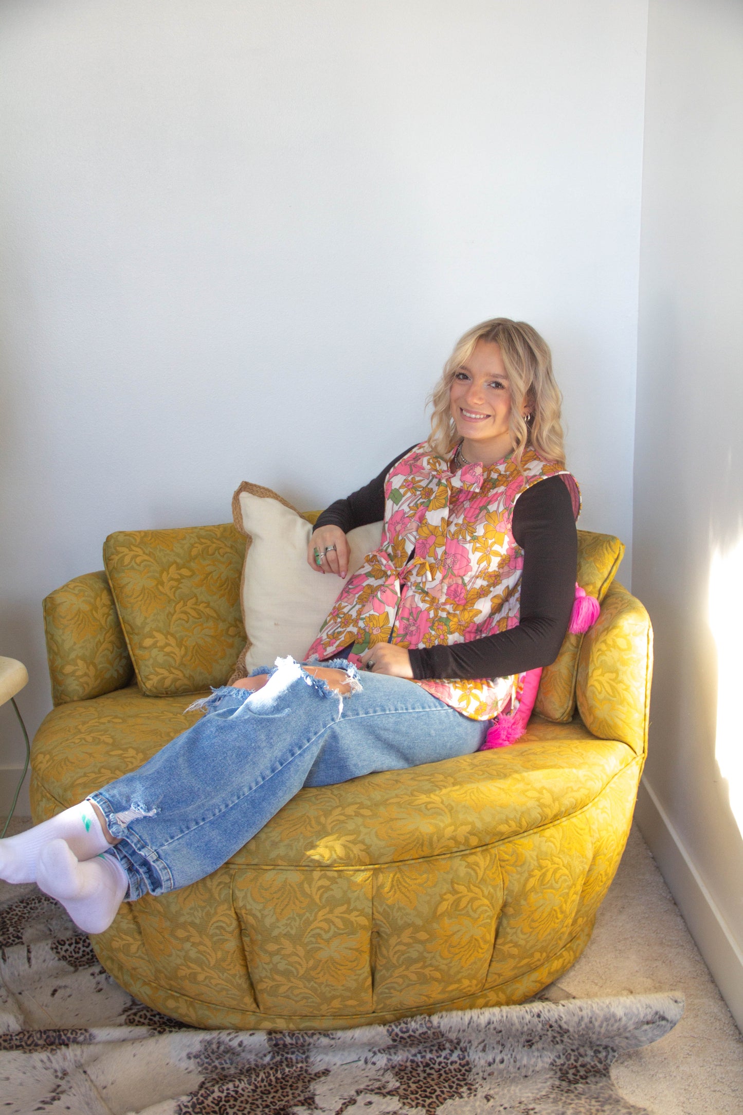 Tied In Vintage Florals Vest