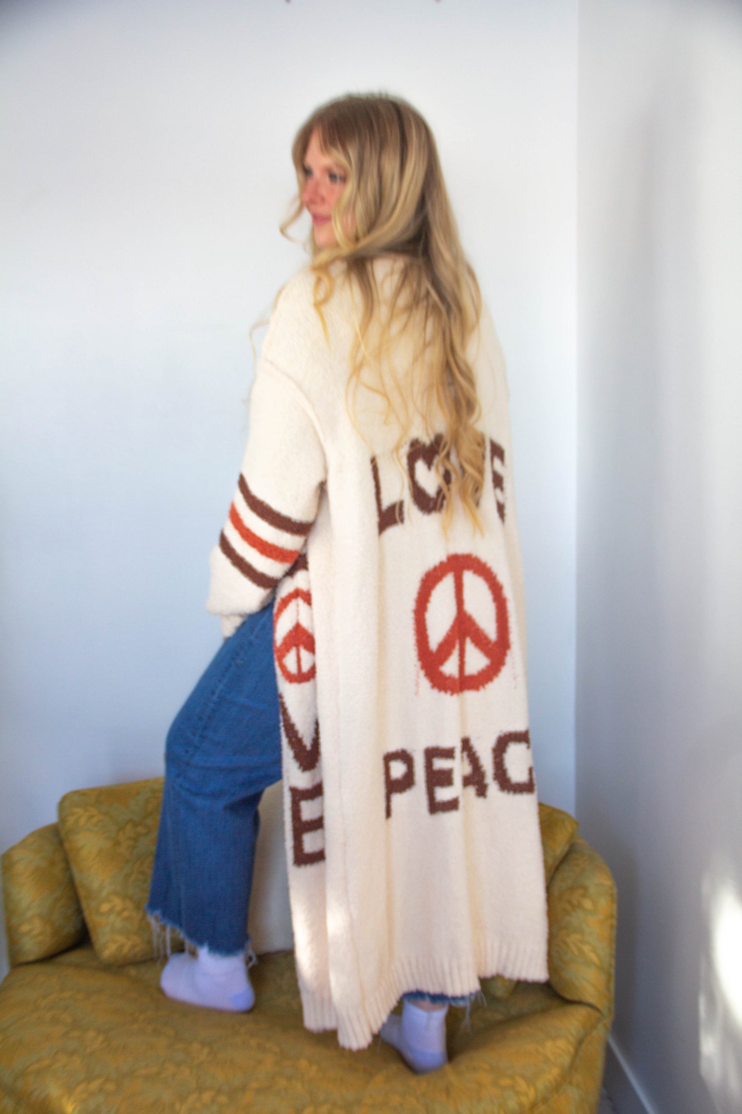 Love & Peace Long Cardigan