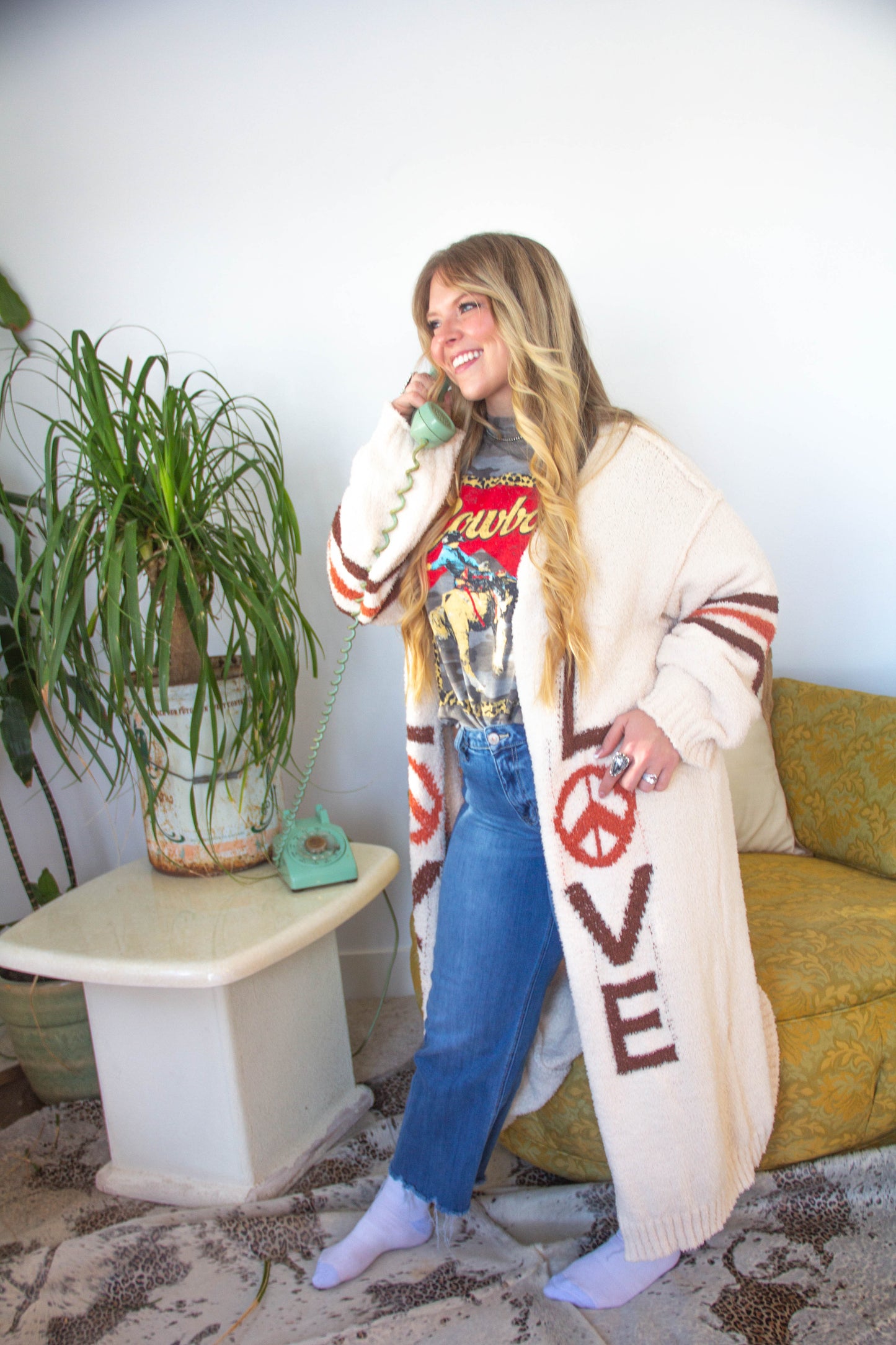 Love & Peace Long Cardigan