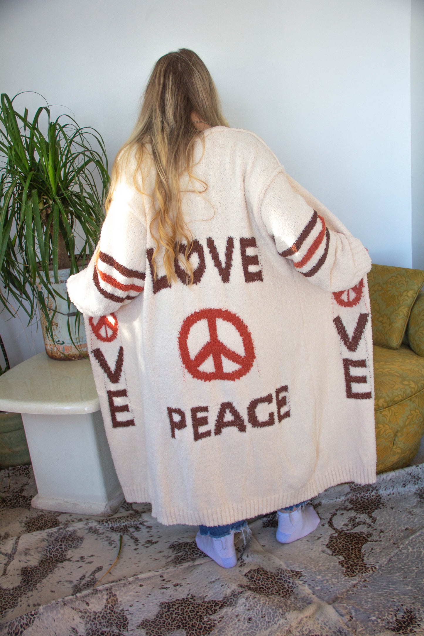 Love & Peace Long Cardigan